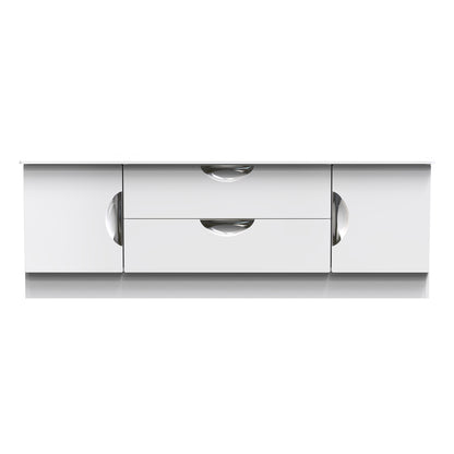 Camden Cupboard White 2 Drawers 2 Doors 146cm