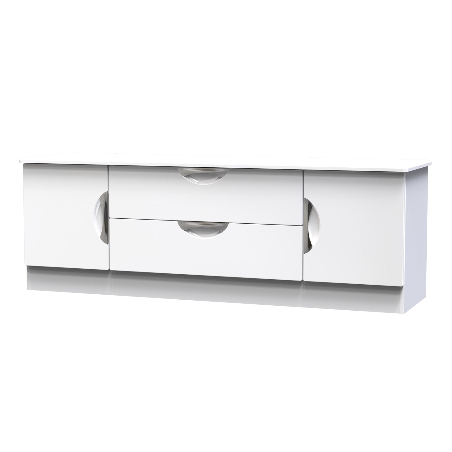 Camden Cupboard White 2 Drawers 2 Doors 146cm