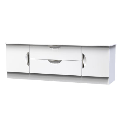 Camden Cupboard White 2 Drawers 2 Doors 146cm
