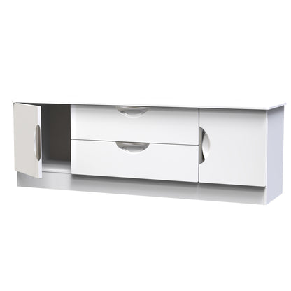 Camden Cupboard White 2 Drawers 2 Doors 146cm