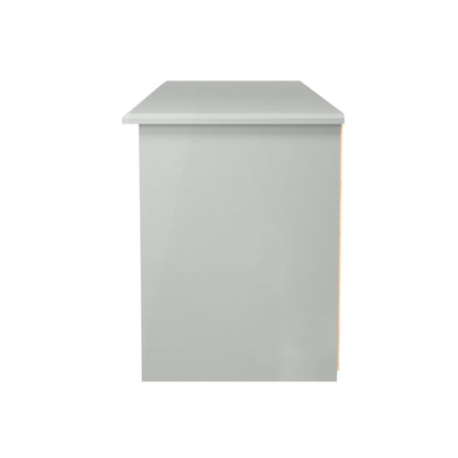 Camden Cupboard Grey 5 Shelves 1 Drawer 146cm