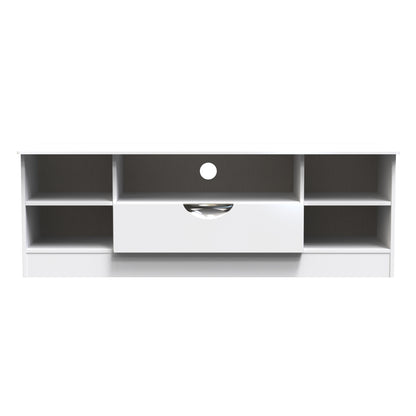 Camden Cupboard White 5 Shelves 1 Drawer 146cm