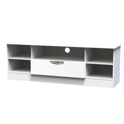 Camden Cupboard White 5 Shelves 1 Drawer 146cm