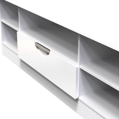 Camden Cupboard White 5 Shelves 1 Drawer 146cm