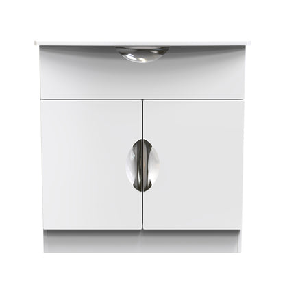Camden Sideboard White 2 Doors 1 Drawer 79cm