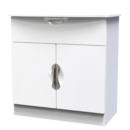 Camden Sideboard White 2 Doors 1 Drawer 79cm