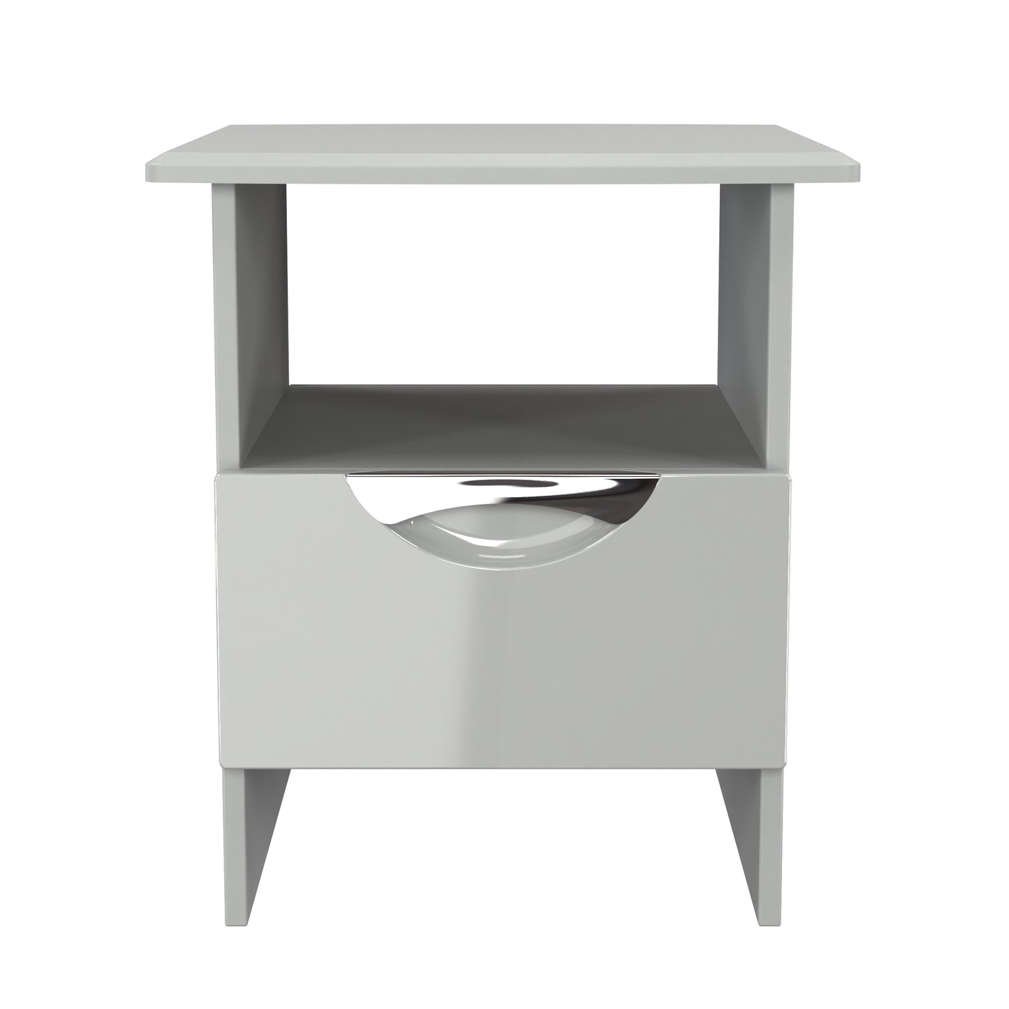 Camden Side Table Grey 1 Shelf 1 Drawer 50cm