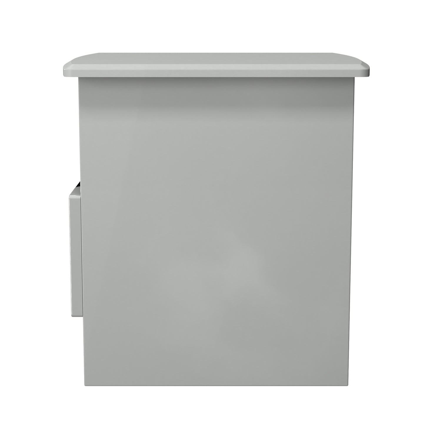 Camden Side Table Grey 1 Shelf 1 Drawer 50cm