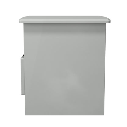 Camden Side Table Grey 1 Shelf 1 Drawer 50cm