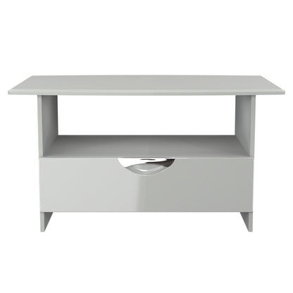 Camden Coffee Table Grey 1 Shelf 1 Drawer 93cm