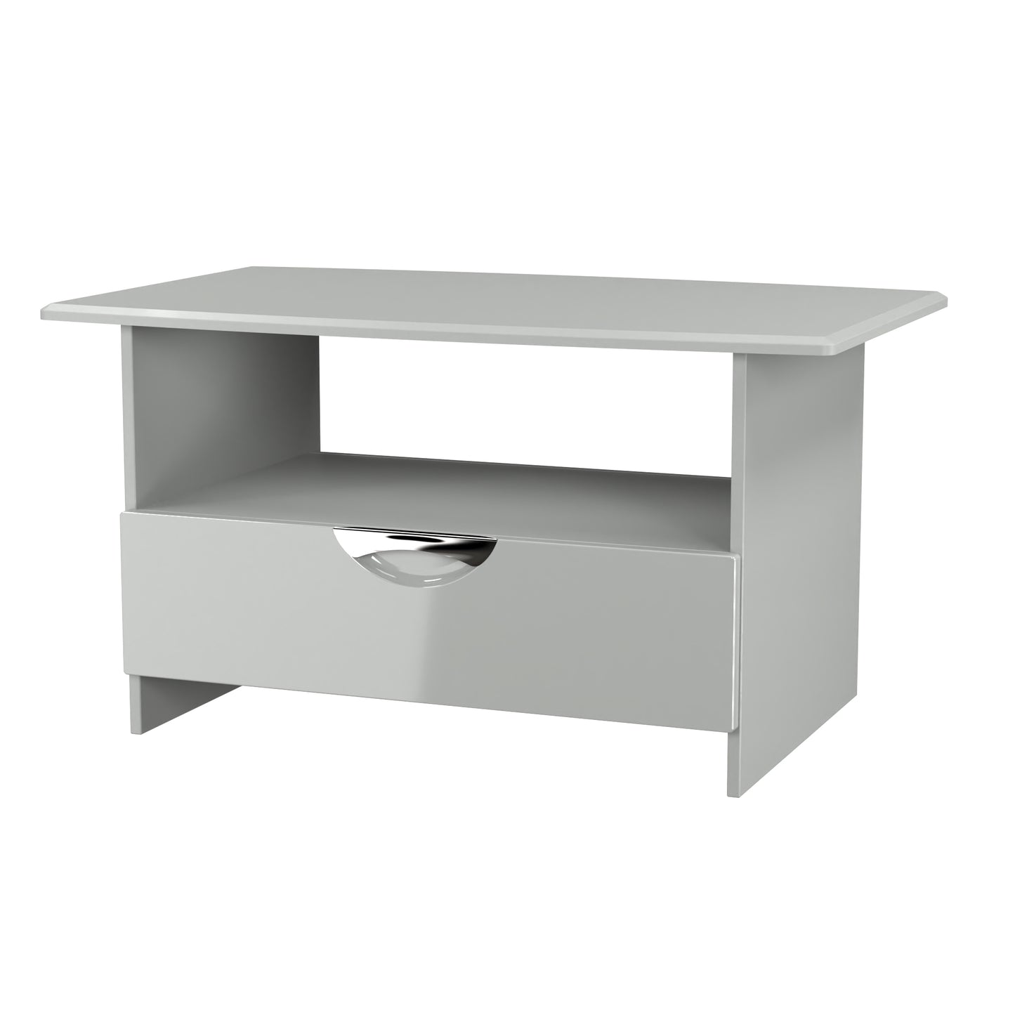 Camden Coffee Table Grey 1 Shelf 1 Drawer 93cm