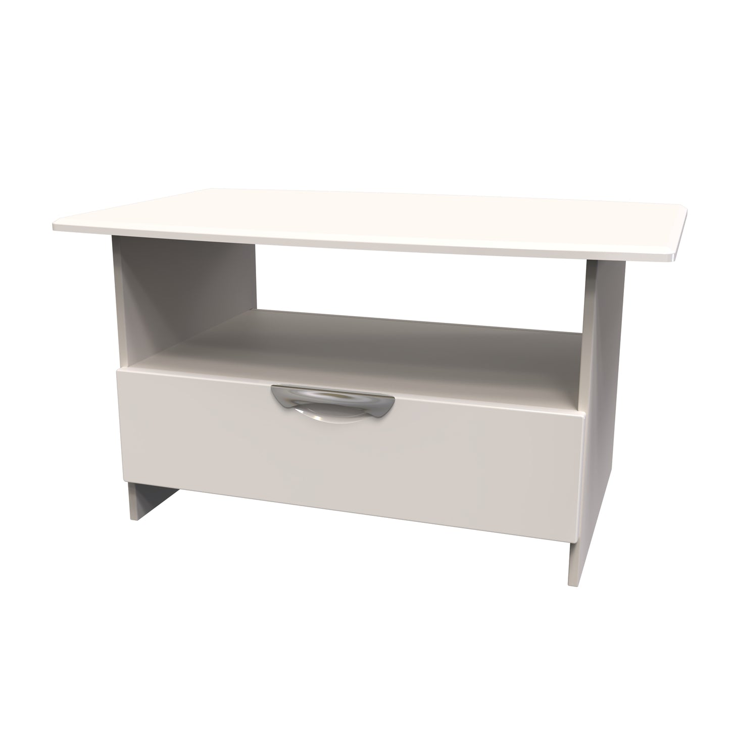 Camden Coffee Table Off-White 1 Shelf 1 Drawer 93cm