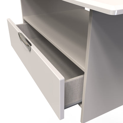 Camden Coffee Table Off-White 1 Shelf 1 Drawer 93cm