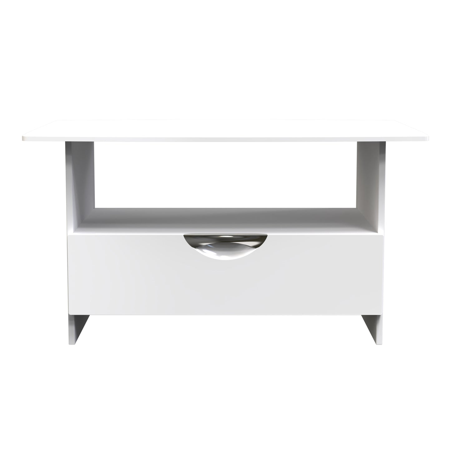 Camden Coffee Table White 1 Shelf 1 Drawer 93cm