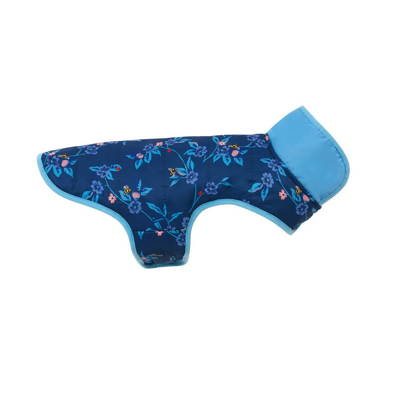 Flora Fauna Medium Dog Coat Blue Fabric 53cm by Cath Kidston