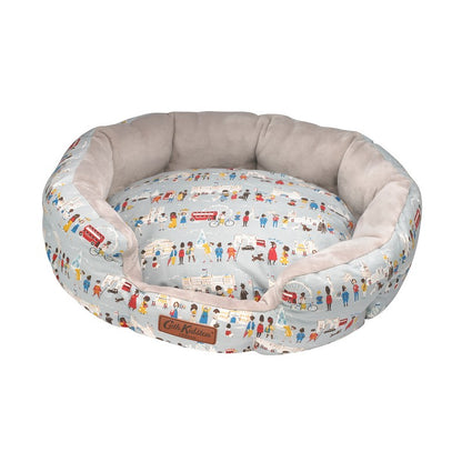 Small Dog Bed Blue Cotton 60cm by Cath Kidston