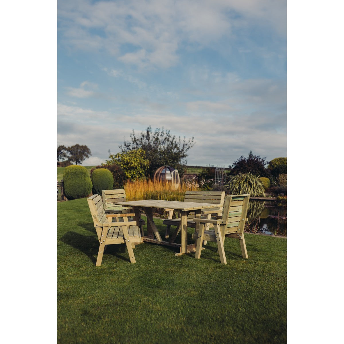 Clover Garden Patio Dining Set by Churnet Valley - 6 Seats - CLOT102