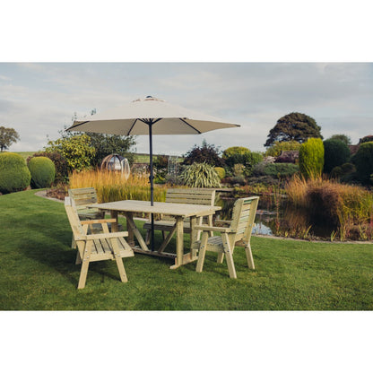 Clover Garden Patio Dining Set by Churnet Valley - 6 Seats - CLOT102