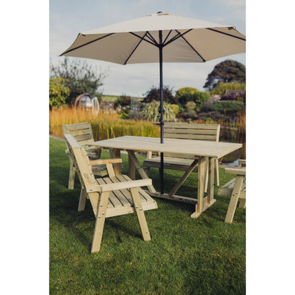 Clover Garden Patio Dining Set by Churnet Valley - 6 Seats - CLOT102