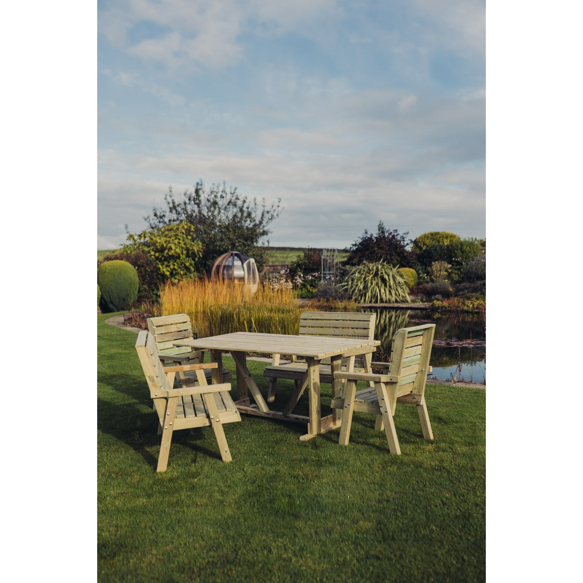 Clover Garden Patio Dining Set by Churnet Valley - 6 Seats - CLOT102