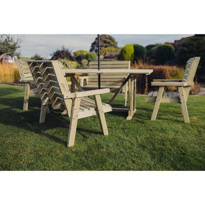 Clover Garden Patio Dining Set by Churnet Valley - 6 Seats - CLOT102