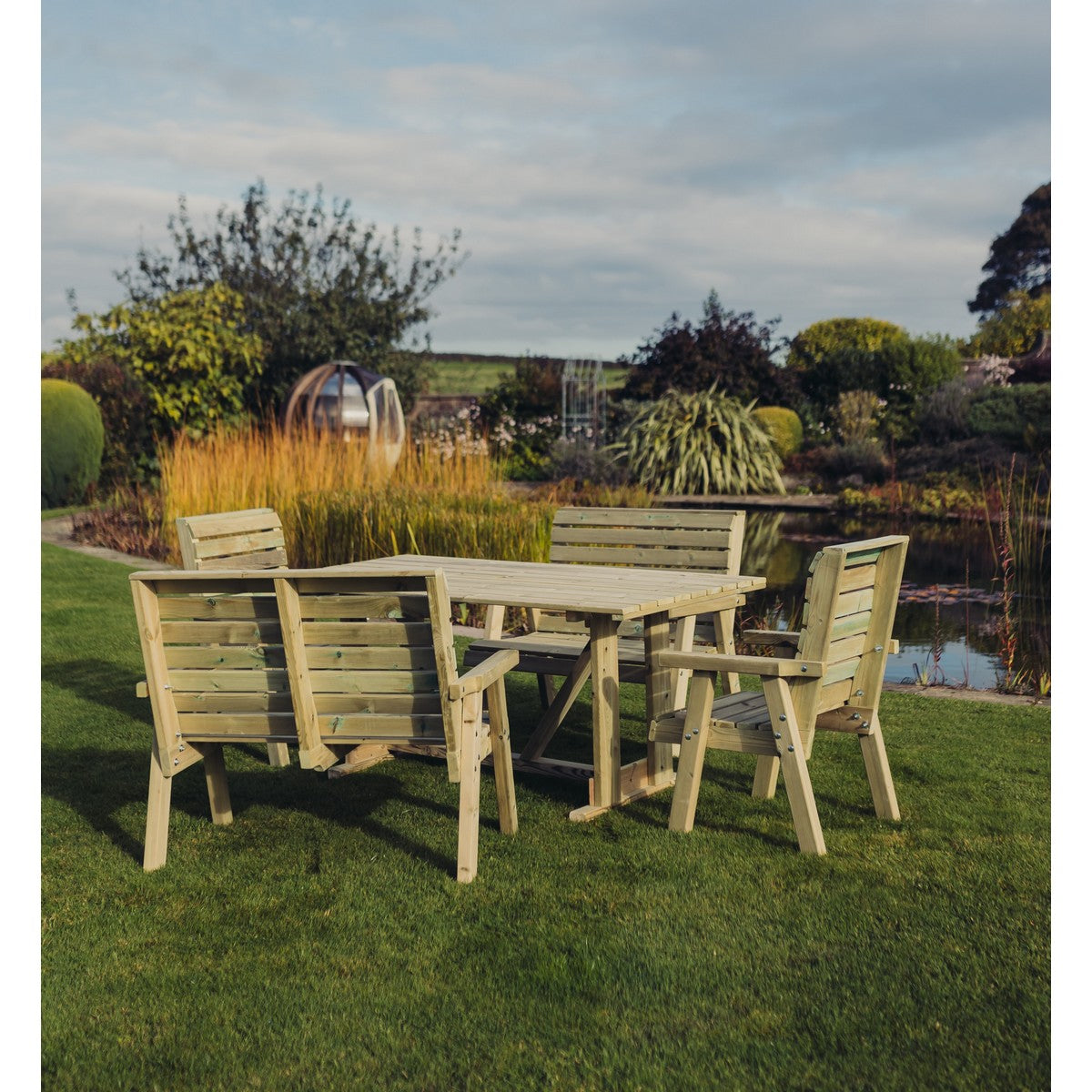 Clover Garden Patio Dining Set by Churnet Valley - 6 Seats - CLOT102