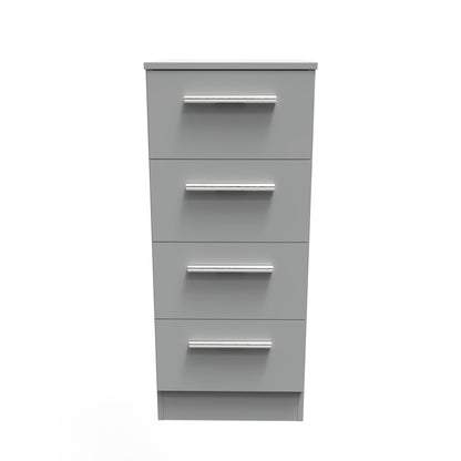 Contrast Tallboy Grey 4 Drawers 89cm