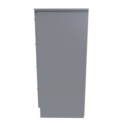 Contrast Tallboy Grey 4 Drawers 89cm