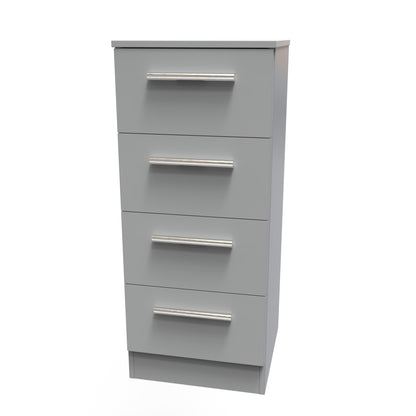 Contrast Tallboy Grey 4 Drawers 89cm