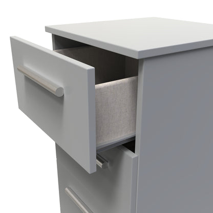 Contrast Tallboy Grey 4 Drawers 89cm