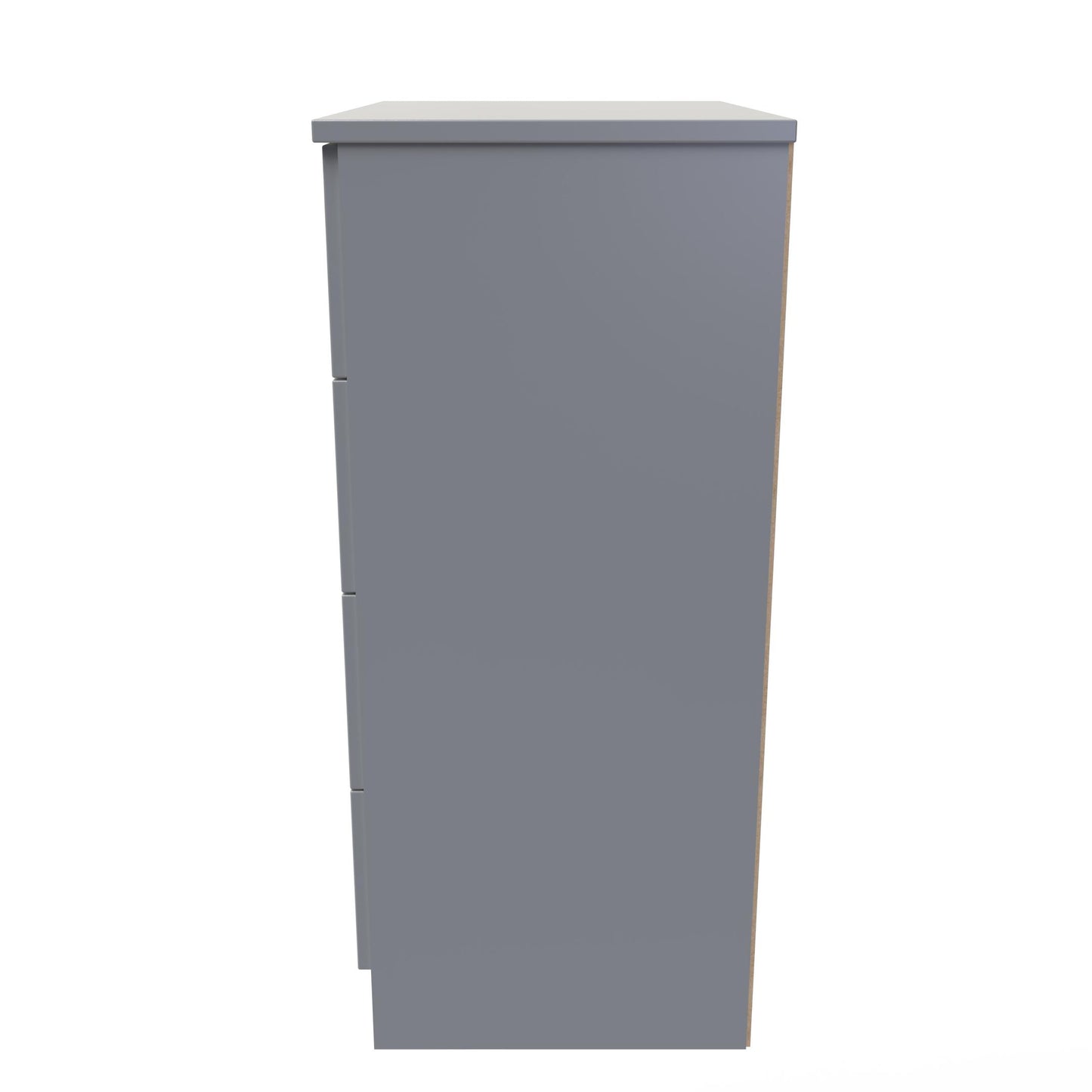 Contrast Chest of Drawers Grey 4 Drawers 89cm