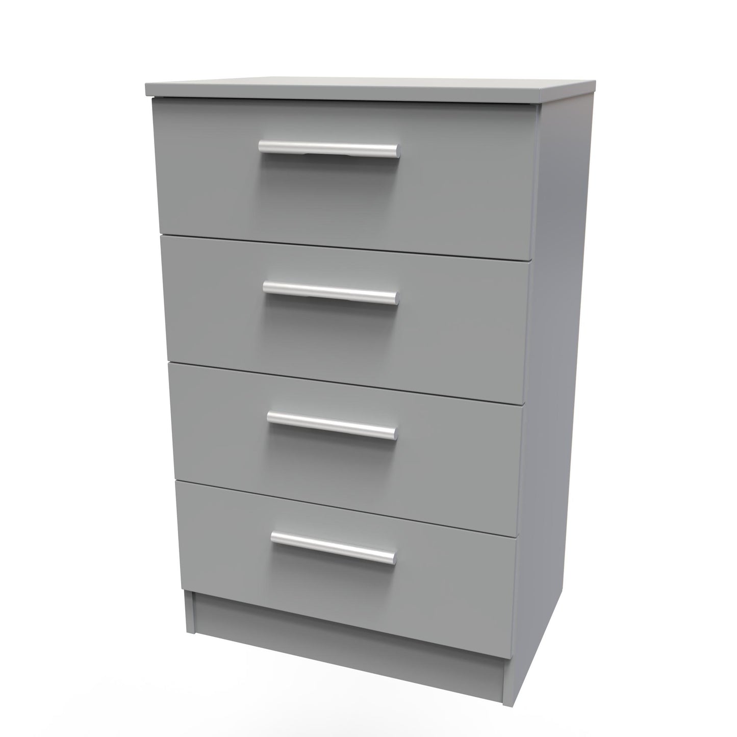 Contrast Chest of Drawers Grey 4 Drawers 89cm