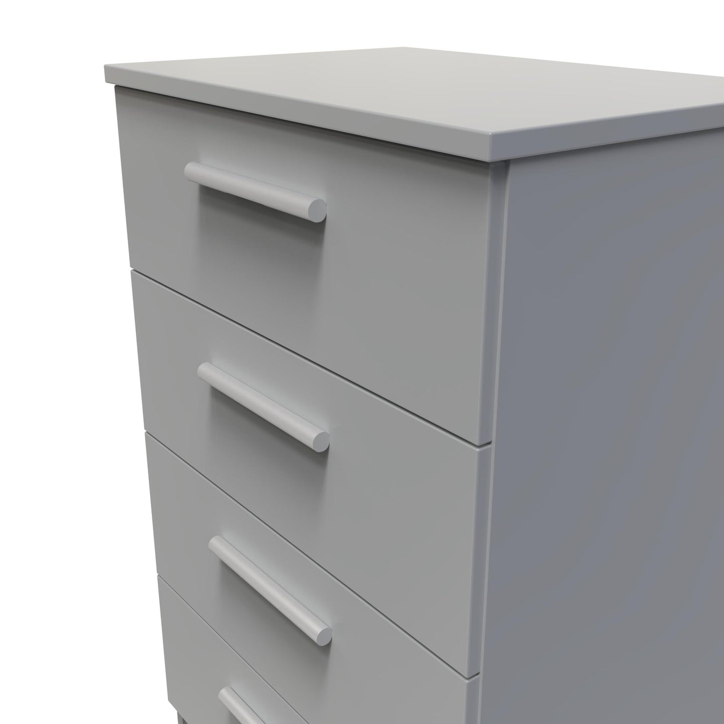 Contrast Chest of Drawers Grey 4 Drawers 89cm