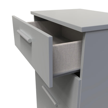 Contrast Chest of Drawers Grey 4 Drawers 89cm