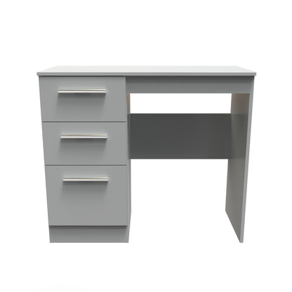 Contrast Desk Grey 3 Drawers 90cm