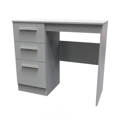 Contrast Desk Grey 3 Drawers 90cm