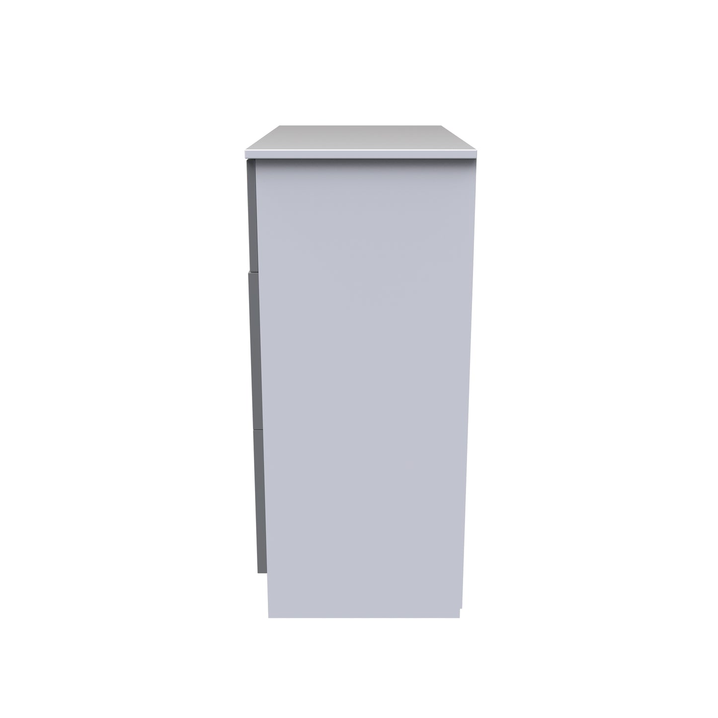 Contrast Chest of Drawers Grey & White 3 Drawers 39cm