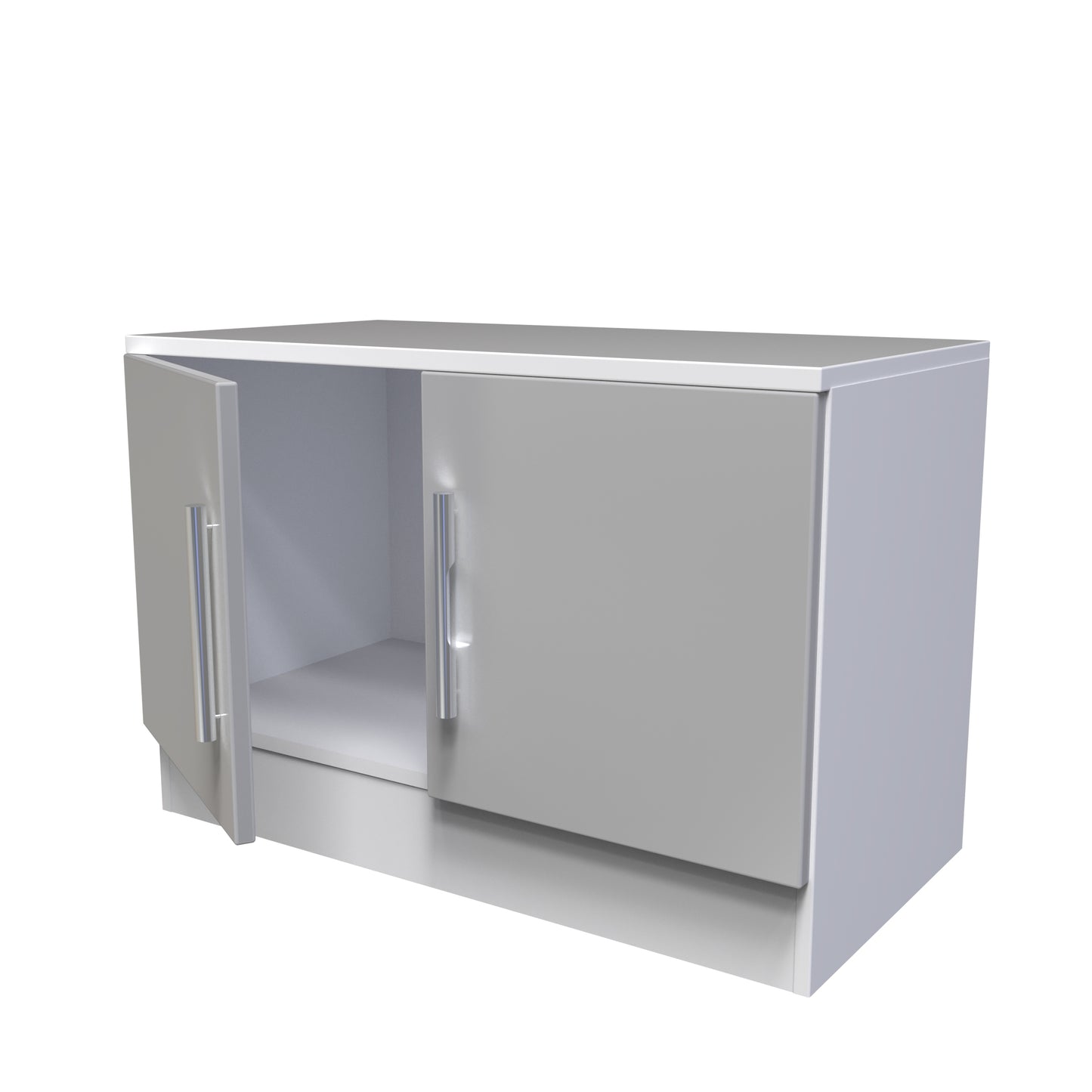 Contrast TV Unit Grey & White 2 Doors 74cm