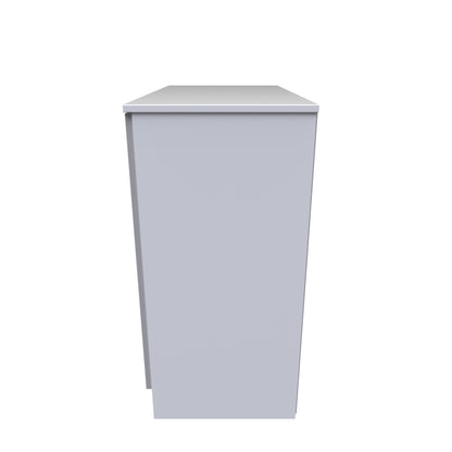 Contrast Cabinet Grey & White 2 Doors 1 Shelf 79cm