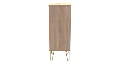 Cube Tall Tallboy Oak 5 Drawers 109cm