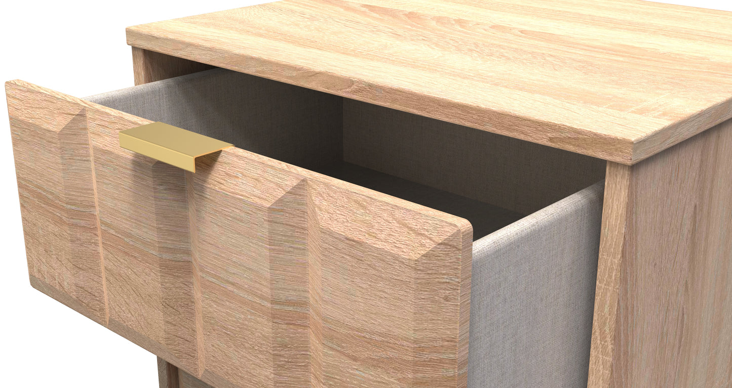 Cube Tall Tallboy Oak 5 Drawers 109cm