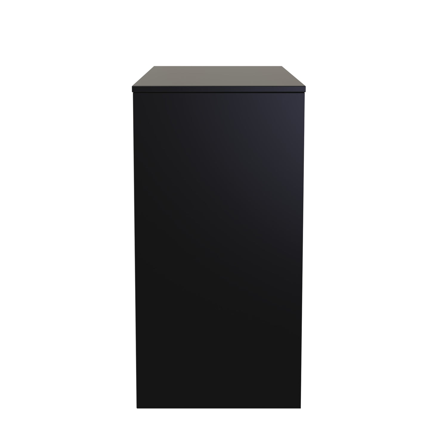 Cube Desk Black 4 Drawers 97cm