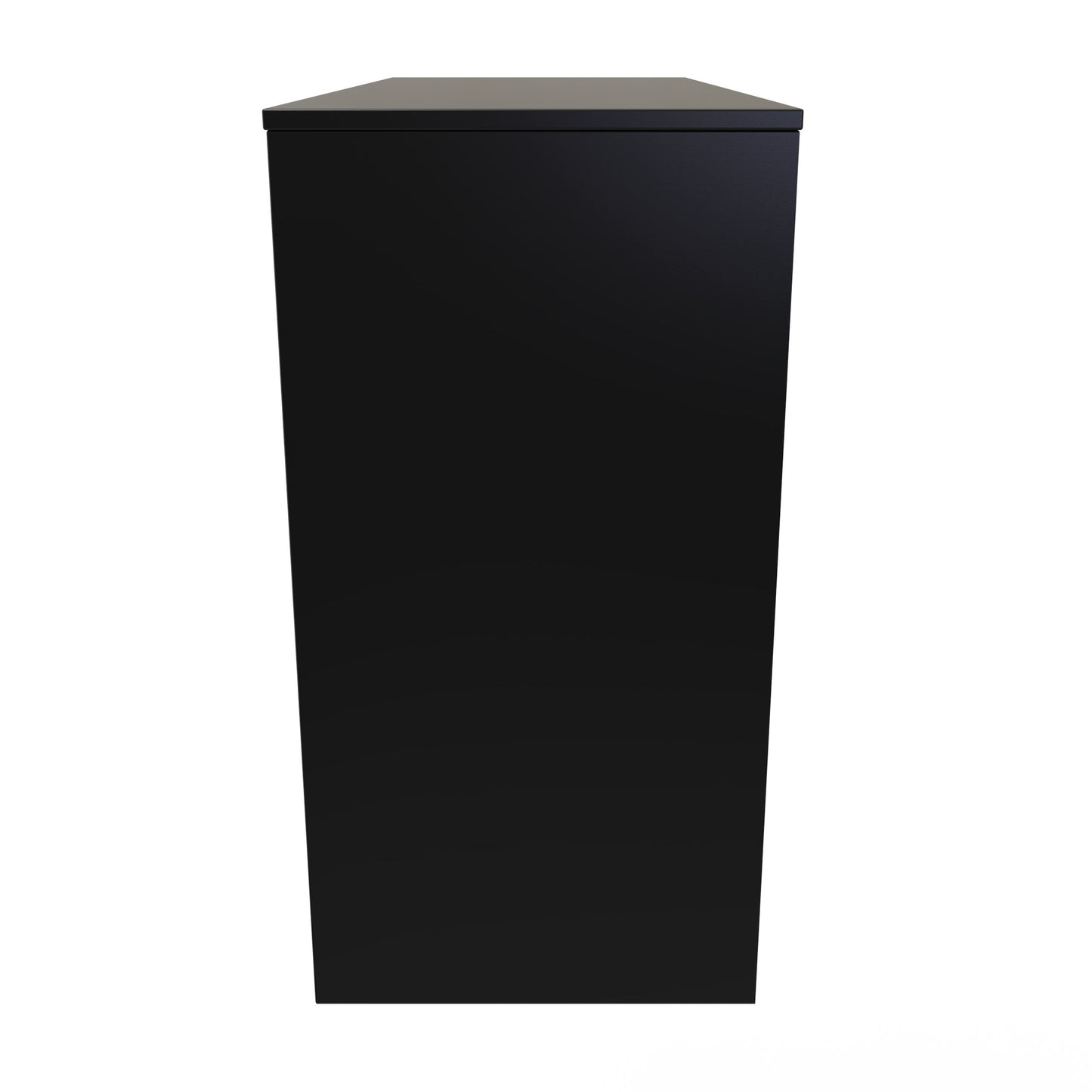 Cube Desk Black 4 Drawers 97cm