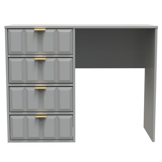 Cube Desk Grey 4 Drawers 97cm