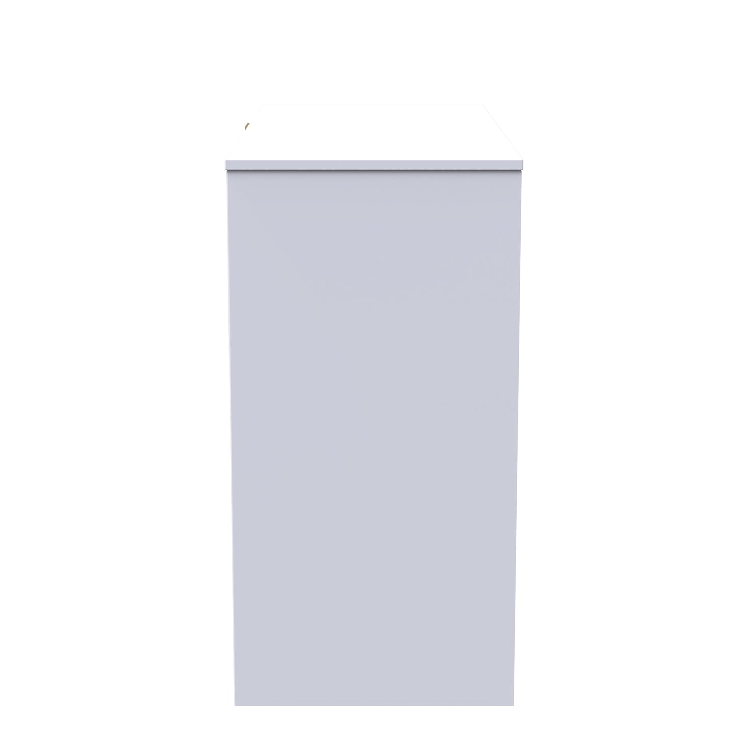 Cube Desk White 4 Drawers 97cm