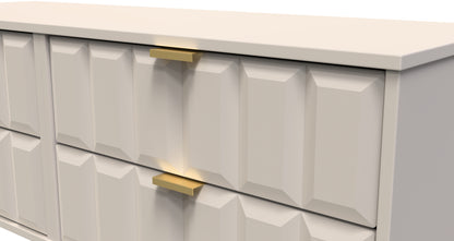 Cube Large Chest of Drawers Off-White 4 Drawers 115cm