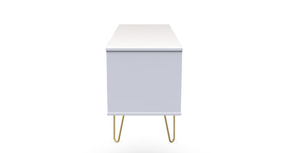 Cube Large Chest of Drawers White 4 Drawers 115cm