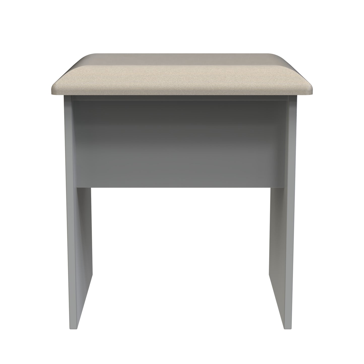 Cube Dressing Stool Grey 51cm