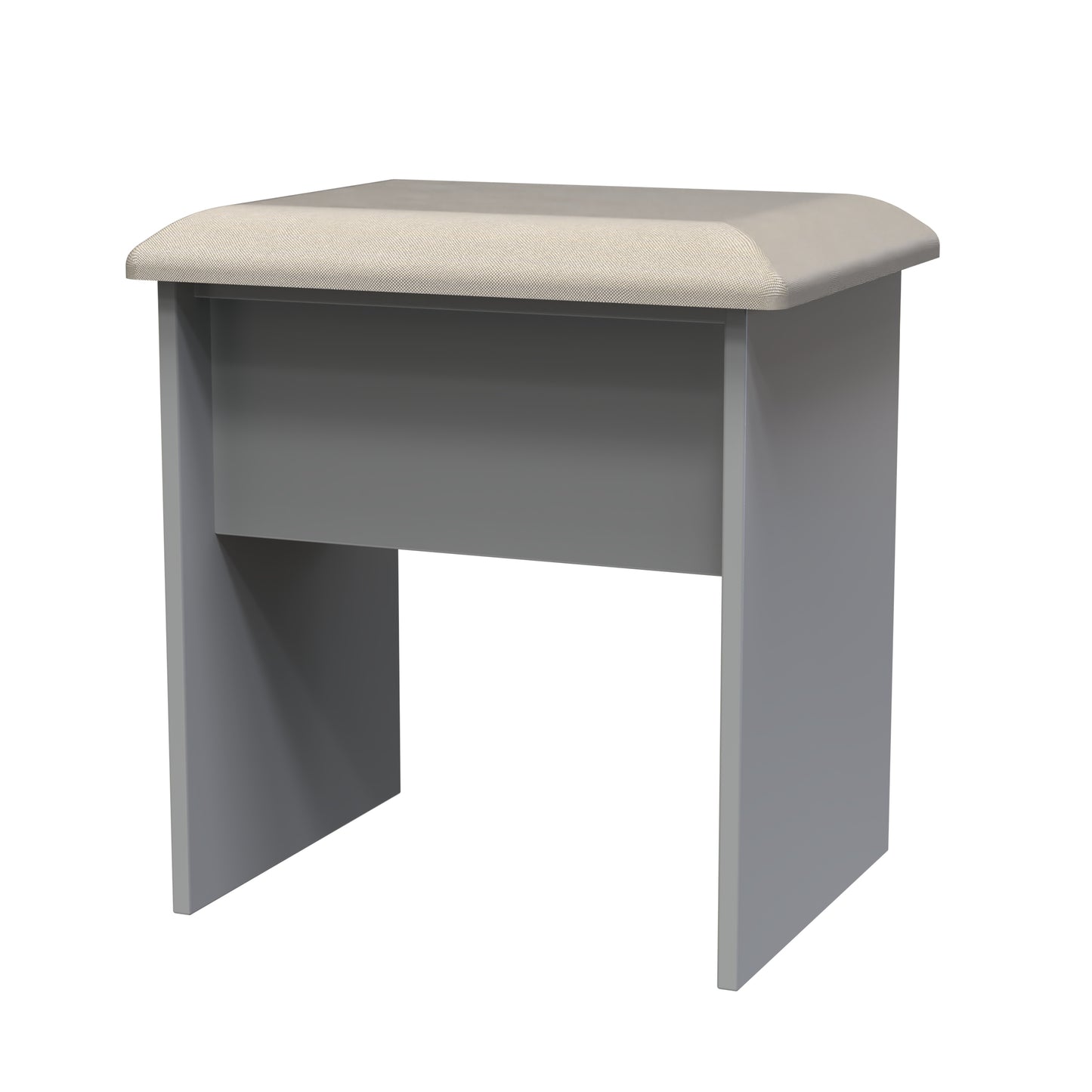 Cube Dressing Stool Grey 51cm