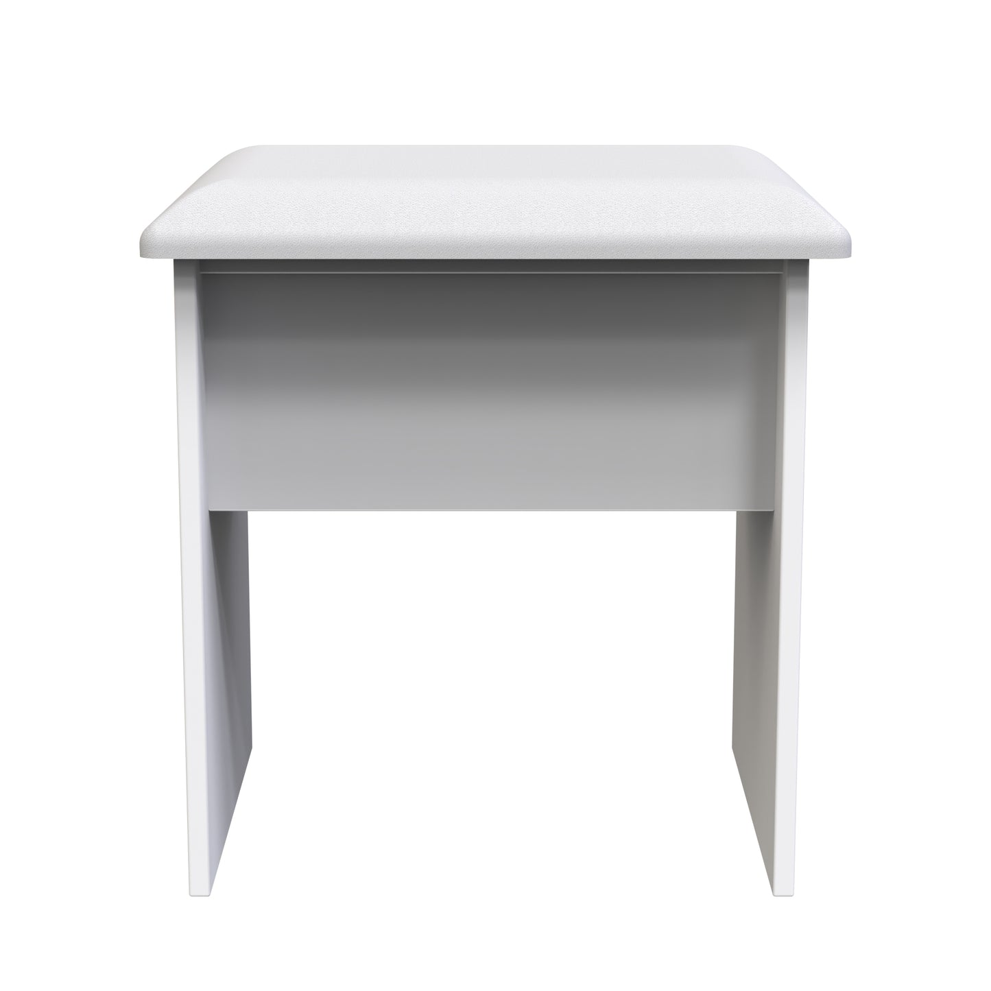 Cube Dressing Stool White 51cm